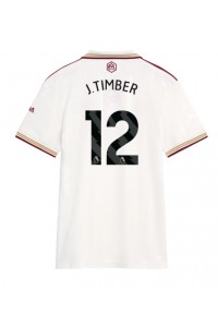 Arsenal Jurrien Timber #12 Jalkapallovaatteet Naisten Kolmaspaita 2025-26 Lyhythihainen